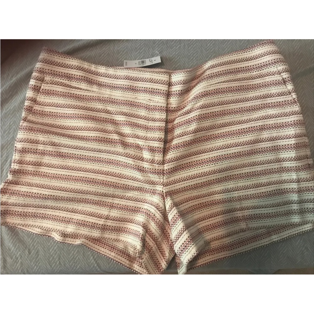 Ann Taylor LOFT Riveria Shorts multi-colored textured  Size 14 New